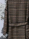 INTO THE EAST 2025 Autumn/Winter Green and Brown Blended Plaid Duffle Vest/Blended Hooded Jacket/Coat ITE-E1DGAW143GBR20CO-LZ Coat (E1DGAW139GBR20VE)